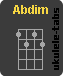 Ukulele chord : Abdim